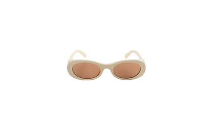 06ZS Signature Logo Sunglasses WMNS "Milk - Brown" 0MU 06ZS 21D90Q