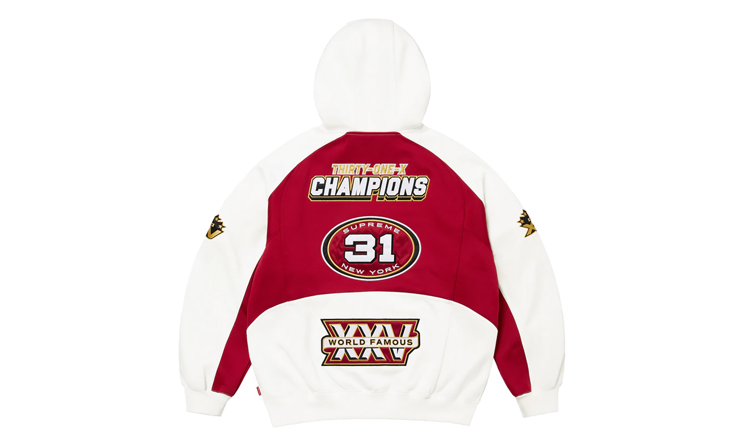 Football Zip Up Hooded Sweatshirt "FW25 - white" SU26734