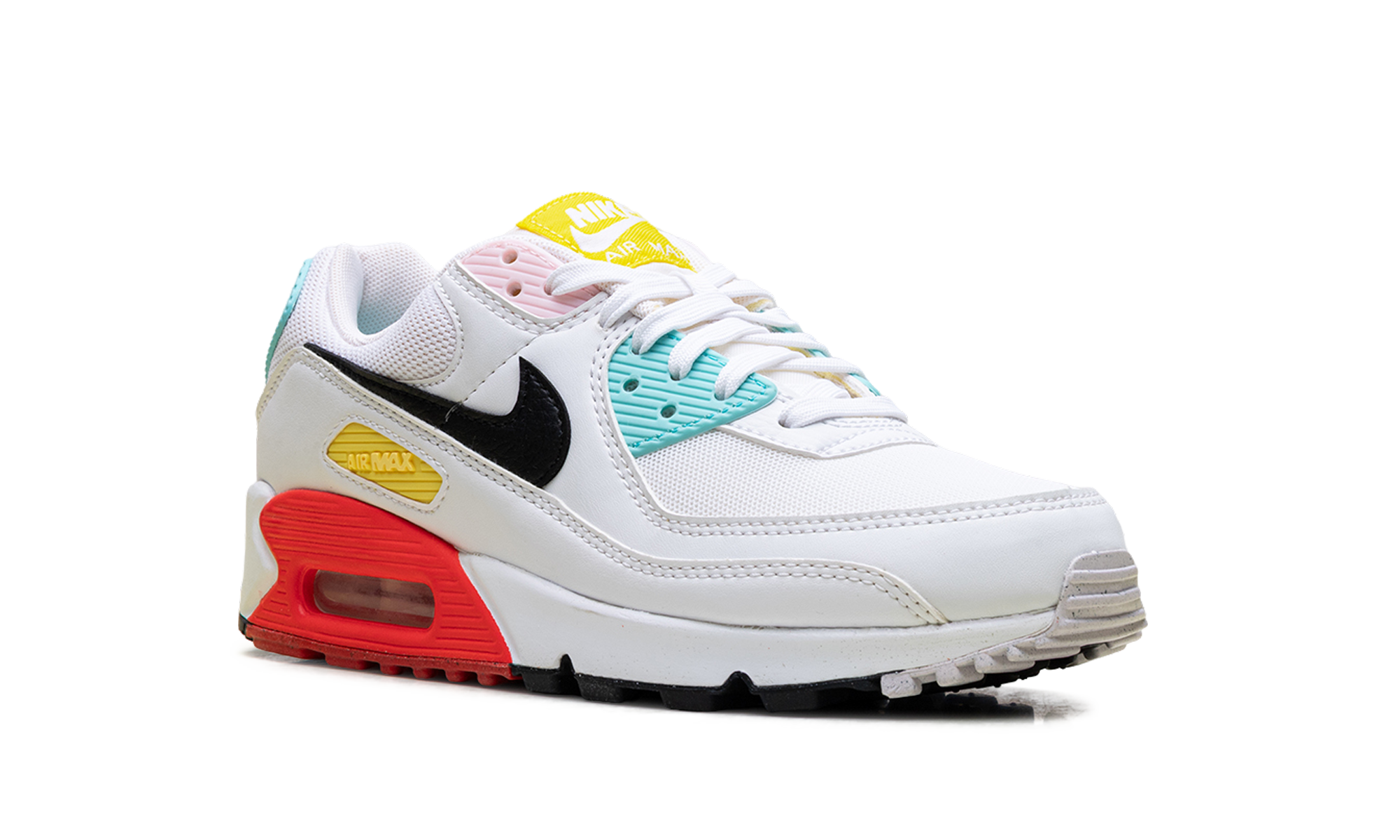 Air Max 90 WMNS "White / Black / Pink Foam / Bright Crimson" FZ3622 100