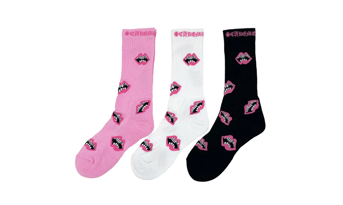 Chrome Hearts Matty Boy Chomper Socks "Pink / White / Black" CHRM0159