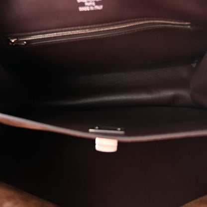 Waxed Suede Small Rodeo Top Handle Handbag Light Espresso
