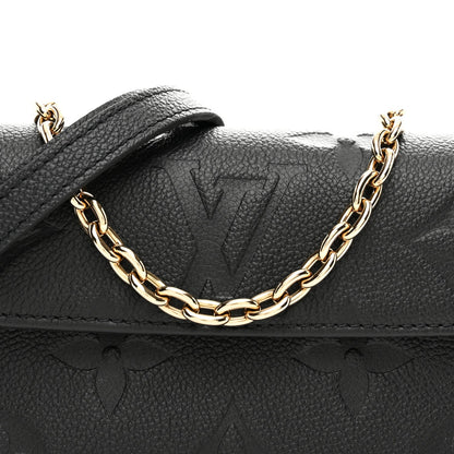 Empreinte Monogram Giant Ivy Wallet On Chain Black