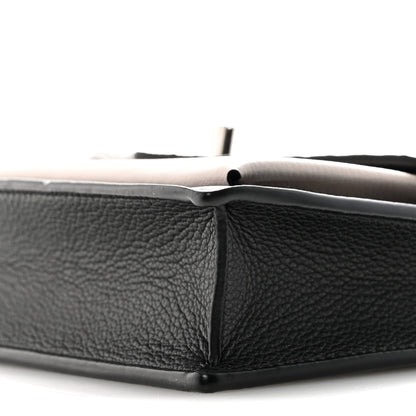 Soft Calfskin Snakeskin My Lockme Chain Bag Pochette Black
