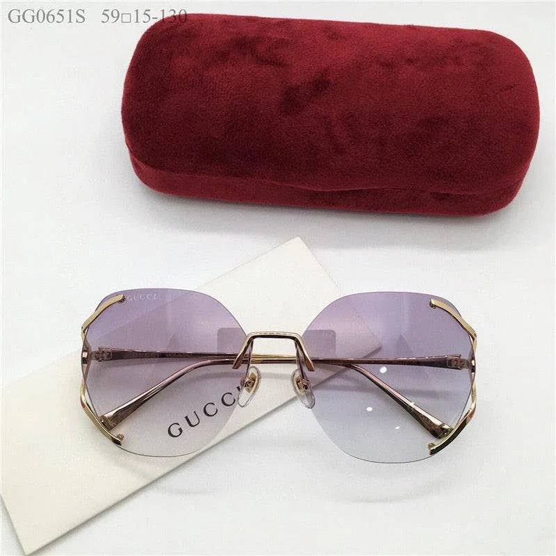 GUCCI 0651S Square 60mm Aviator Sunglasses ✨