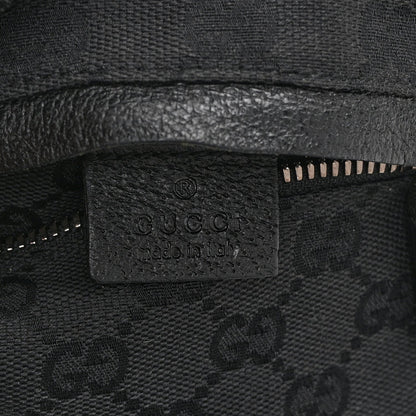 GG Monogram Double Pocket Belt Bag Black