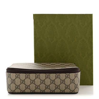 GG Supreme Monogram Mini Packing Cube Beige Ebony New Acero
