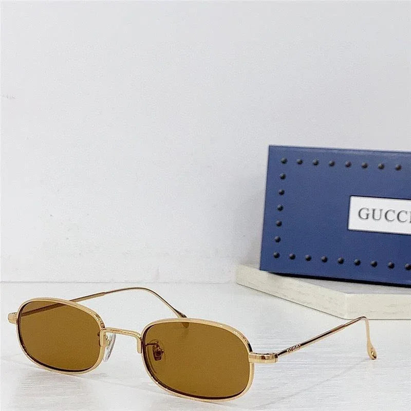 GUCCI Rectangular Frame 2024 in metal frame New Season GG1648S Sunglasses  ✨