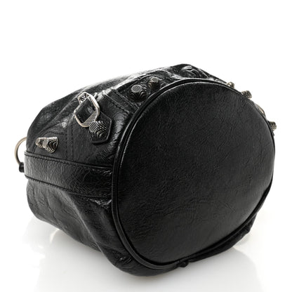 Agneau Arena Le Cagole Bucket Bag XS Black