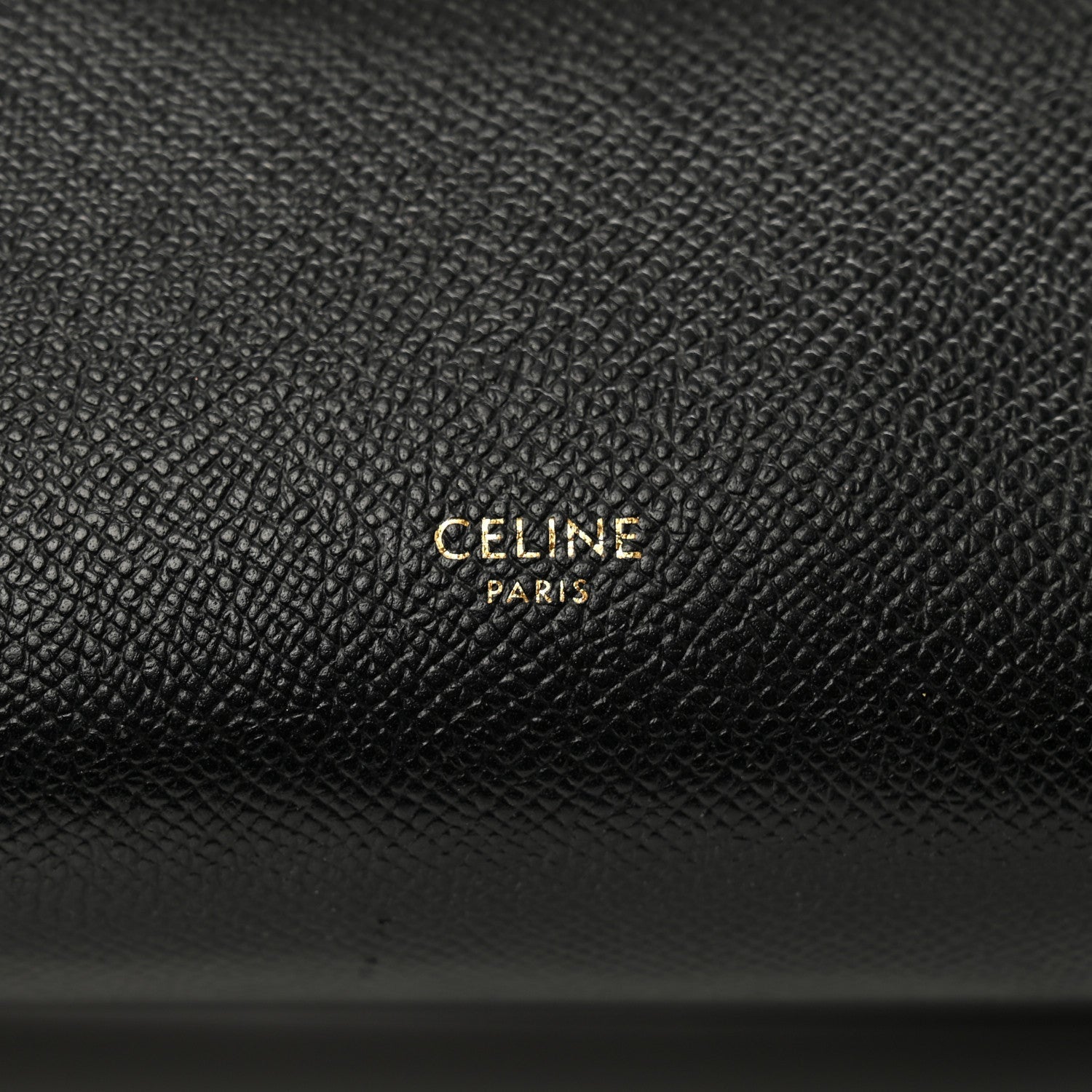 Grained Calfskin Micro Belt Bag Black