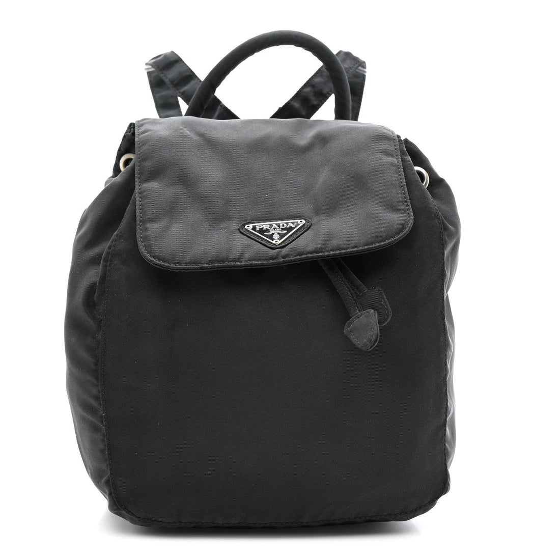Nylon Vela Mini Cinch Backpack Black