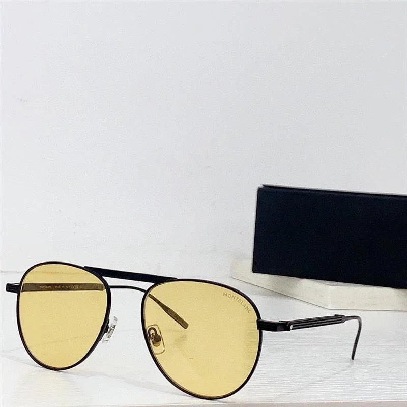 MONTBLANC MB 0091S 002 54-16 145 - Folding Aviator ZEISS Lenses✨