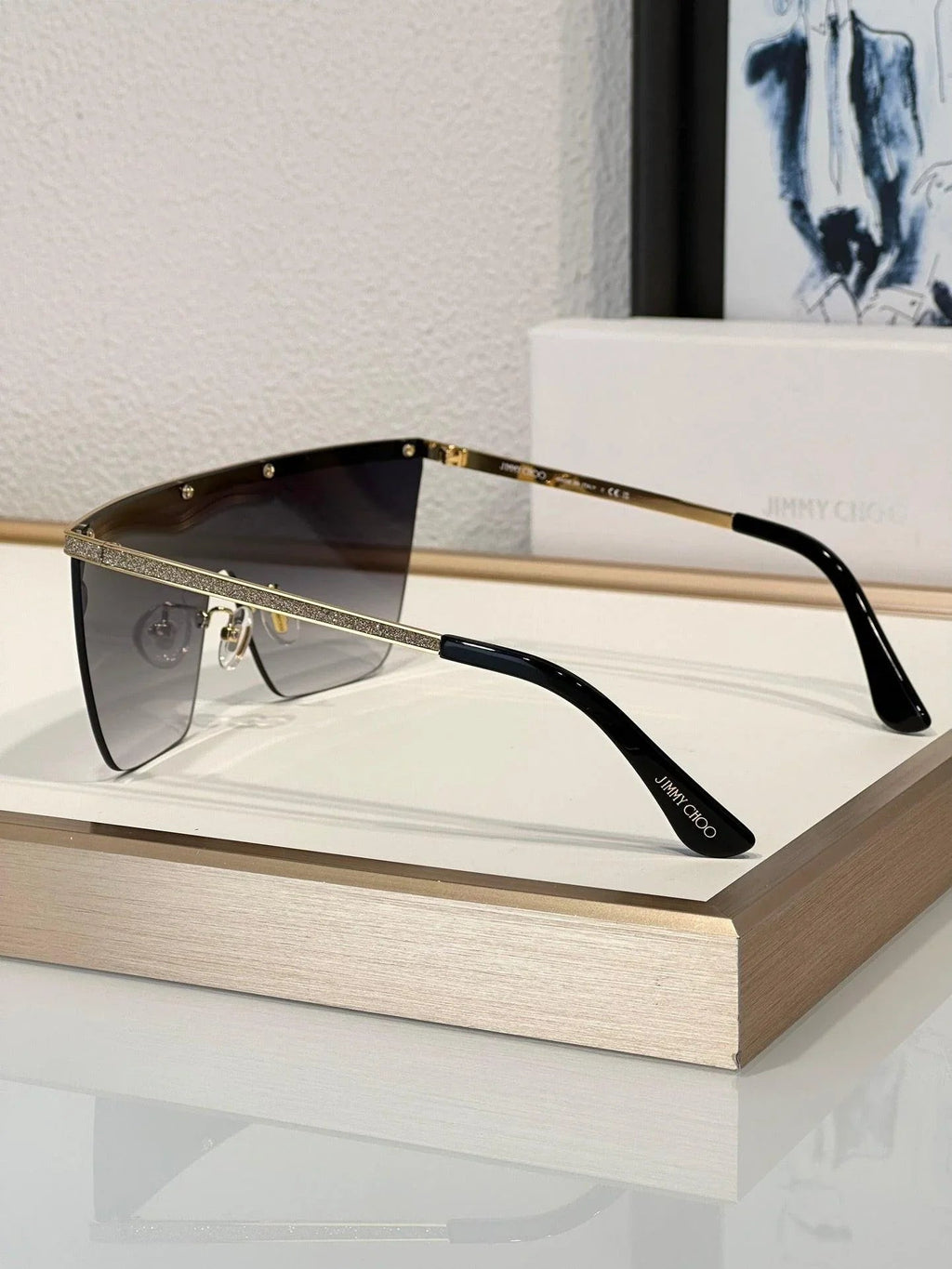 Jimmy Choo Leah Mask oversize-frame Sunglasses Women's ✨