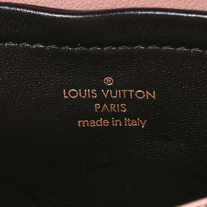 Lambskin Embossed Monogram Pochette Coussin Crossbody Black