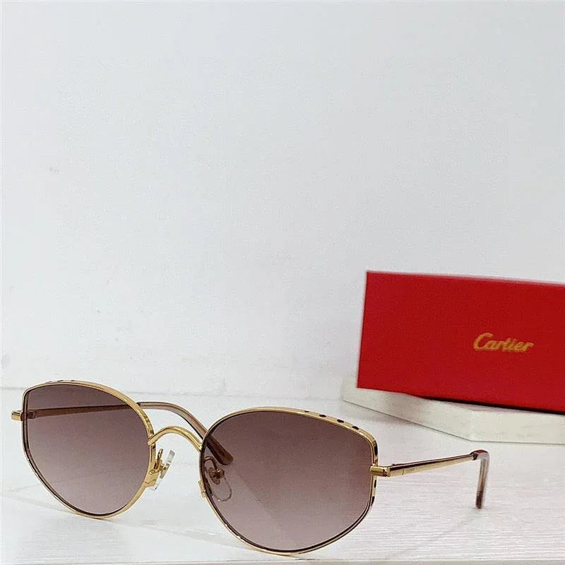 NEW Cartier metal frame sunglasses Panthere Women&