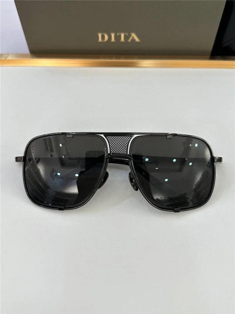 DITA MACH-FIVE Rose Gold-Gold-Brown Unisex Clear Sunglasses 🔱