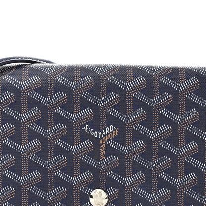 Goyardine Plumet Wallet Clutch Navy