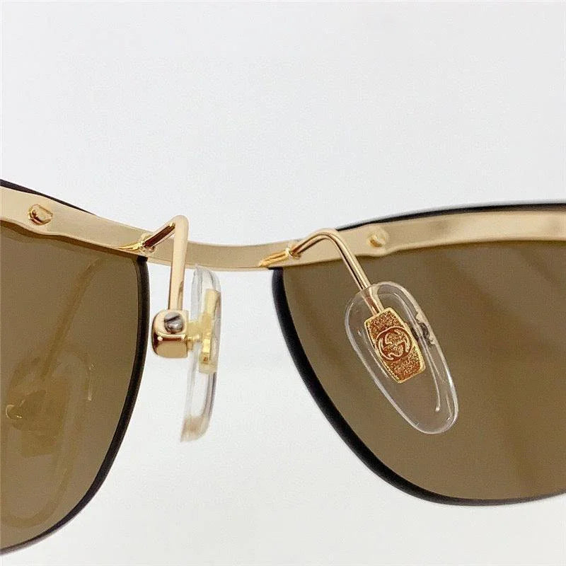 GUCCI Rectangular Frame 2024 in metal frame New Season GG1701 Sunglasses  ✨