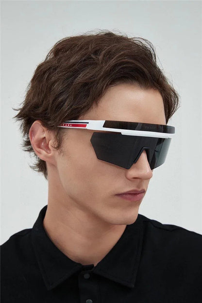 PRADA 59mm Shield Sunglasses Prada Linea Rossa   🟥