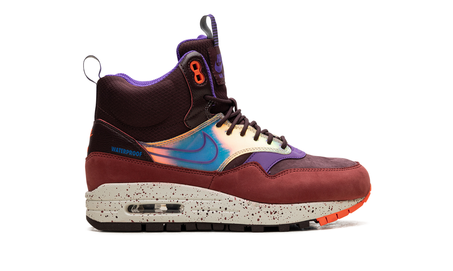 AIR MAX 1 MID SNEAKERBOOT WMNS "Deep Burgundy Iridescent" 685269 600