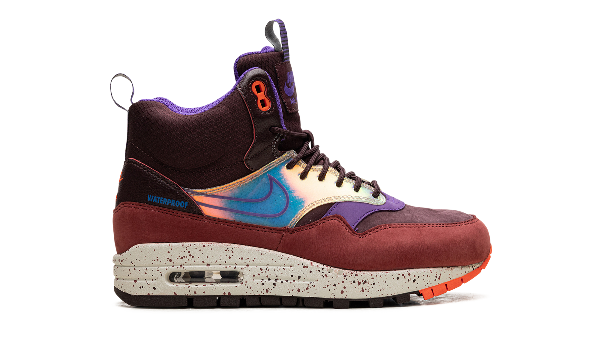 AIR MAX 1 MID SNEAKERBOOT WMNS "Deep Burgundy Iridescent" 685269 600