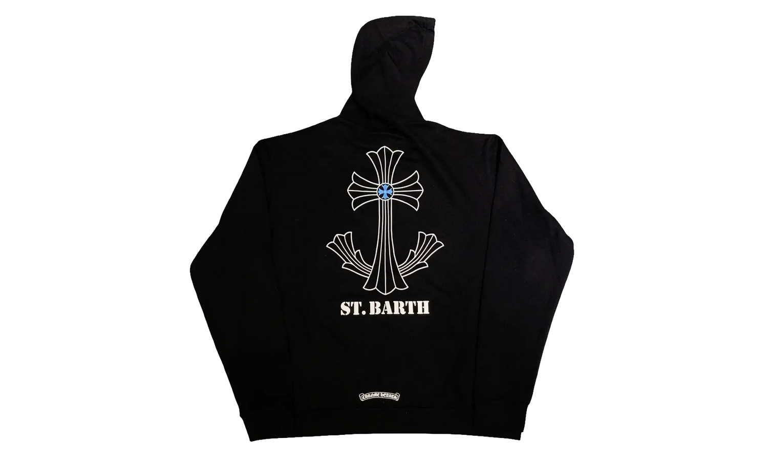St. Barth Exclusive Cross Logo Pullover Hoodie "Black" CHRM1545