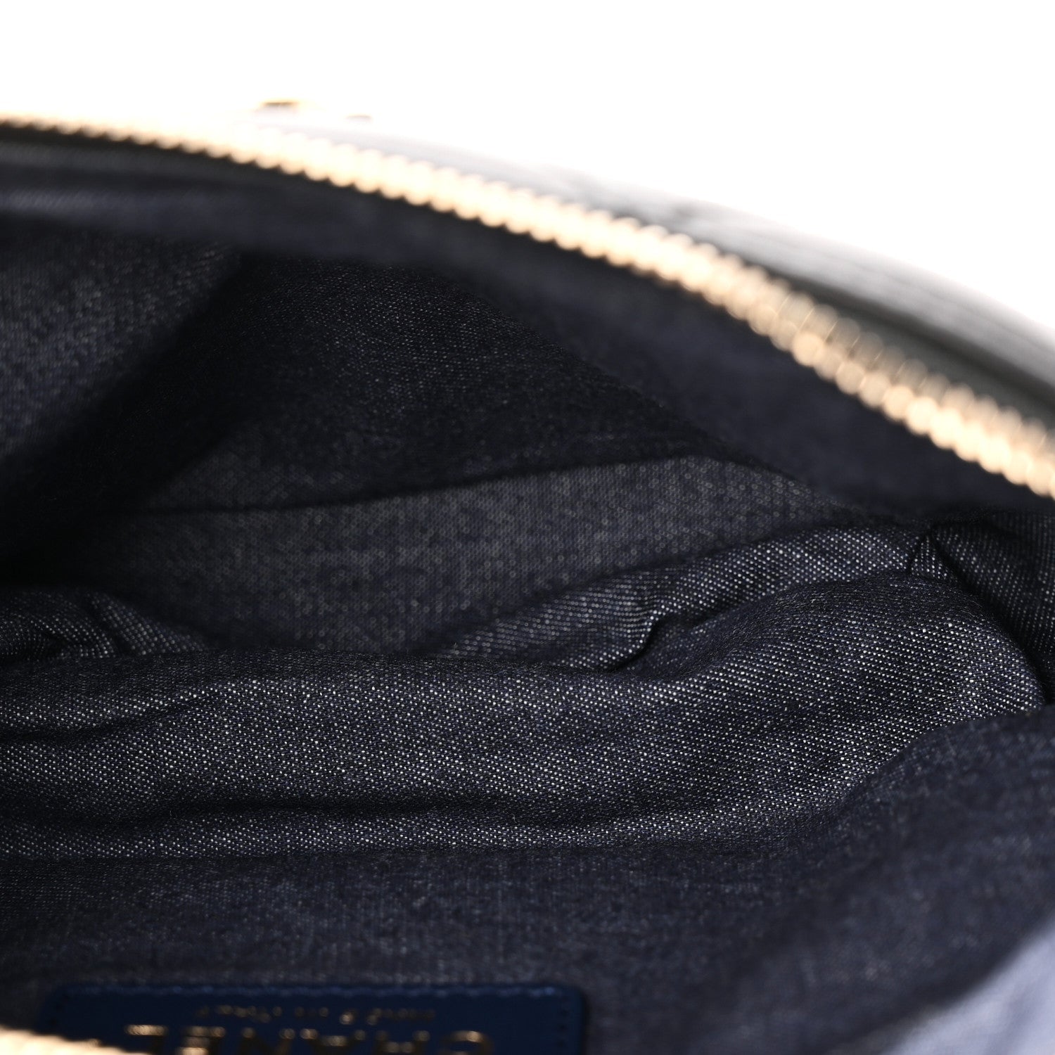 Lambskin Quilted Resin Bi-Color Waist Bag Fanny Pack Black