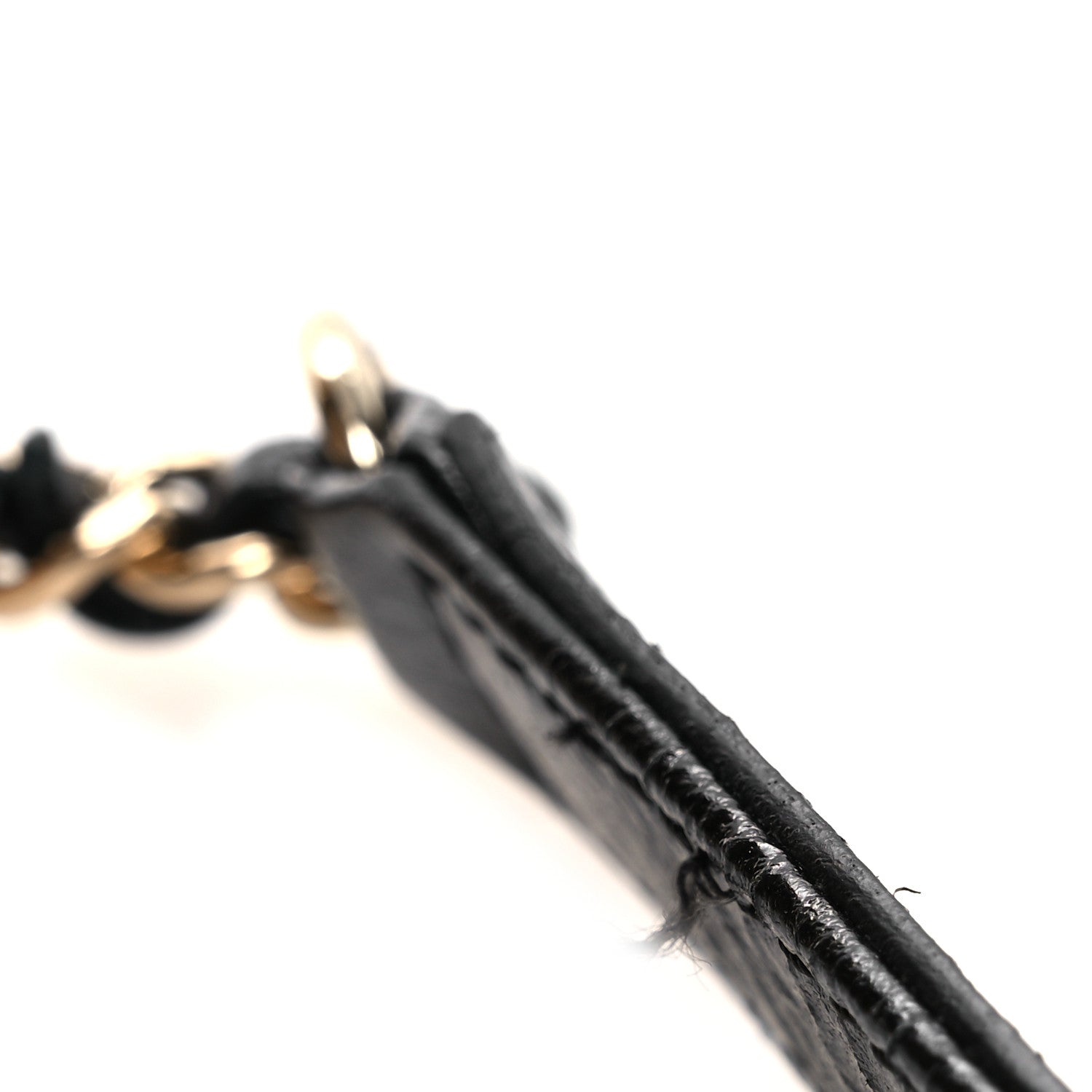 Shiny Crumpled Sheepskin Shearling Waist Bag Black Beige