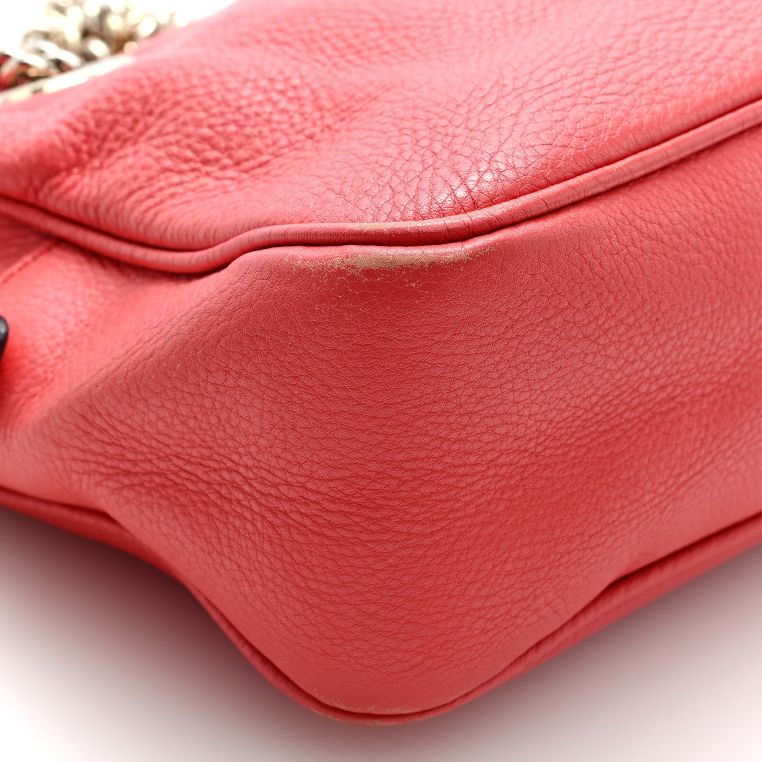 Pebbled Calfskin Small Soho Bowler Begonia Pink