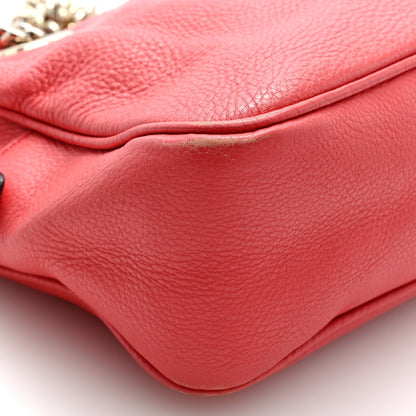 Pebbled Calfskin Small Soho Bowler Begonia Pink
