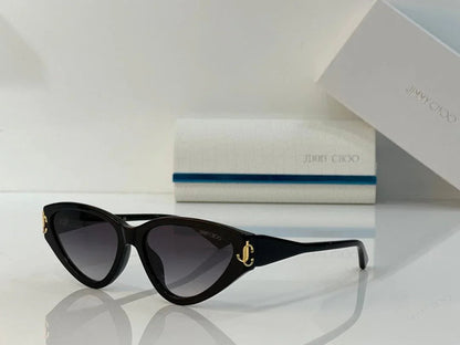 2024 Jimmy Choo JC5019 Cat Eye Sunglasses with Glitter women&