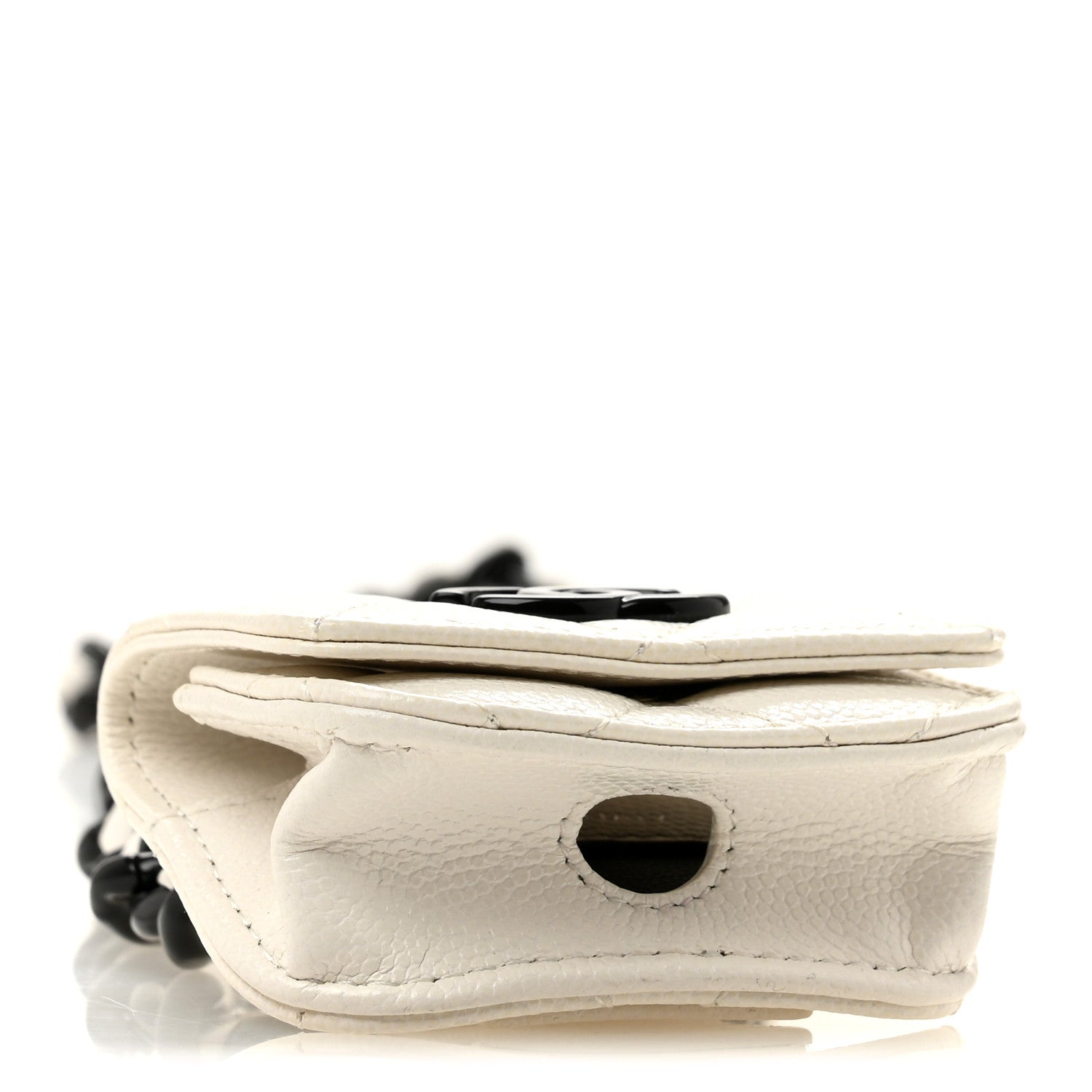 Caviar Quilted My Everything Airpods Pro Holder Belt White