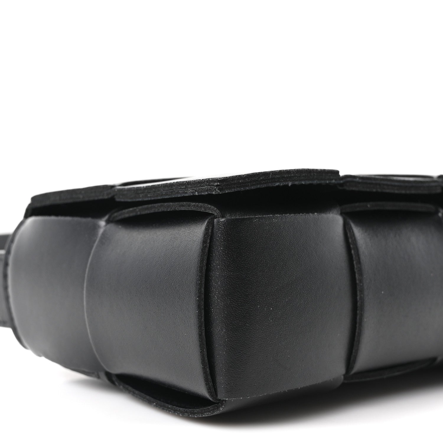 Nappa Maxi Intreccio The Belt Cassette Bag Black