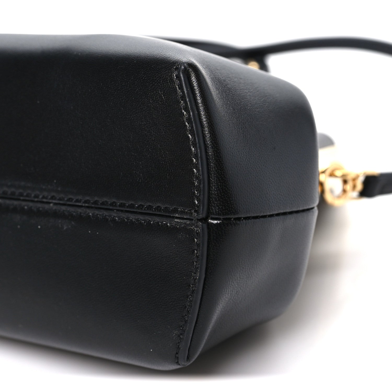 Shiny Nappa Small Fendi First Black Black