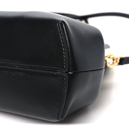 Shiny Nappa Small Fendi First Black Black