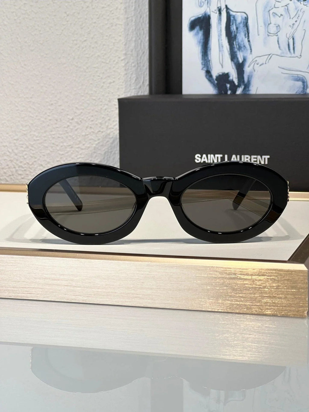 YSL 2024 Saint Laurent Women's Cat Eye SL M136 Sunglasses-7 Colors ✨