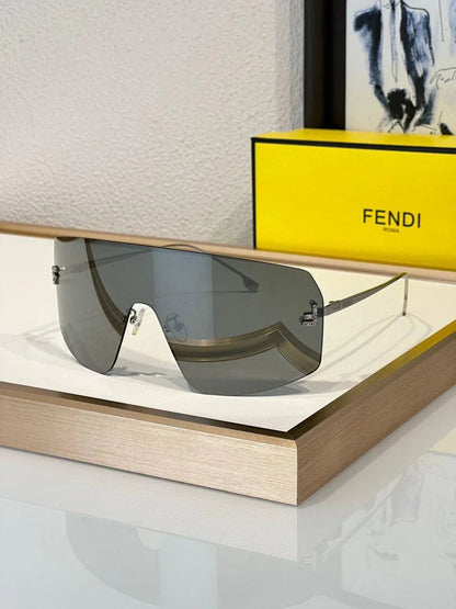 Fendi 2024 First Mask FE 4121 US 28G Shield Sunglasses Women&