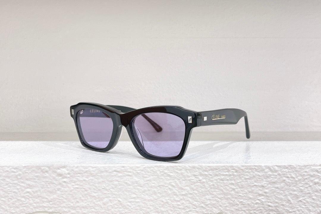 CELINE Rectangular Cat Eye Sunglasses CL40058I Black Women's Sunglasses ✨