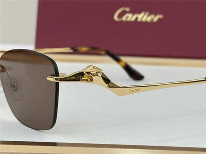 PANTHÈRE DE CARTIER CT 0120 - Platinum-Gold Sunglasses 👑