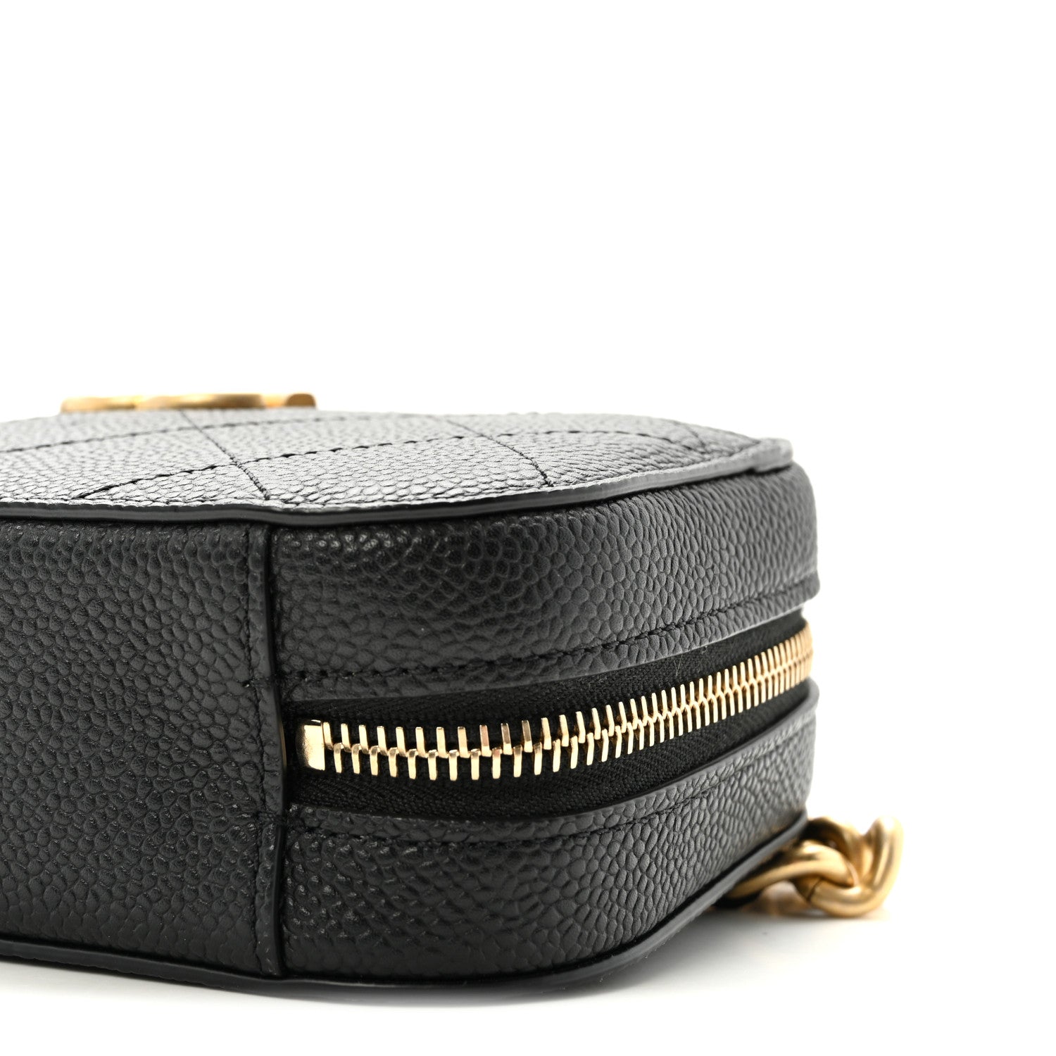 Caviar Quilted Waist Bag Black