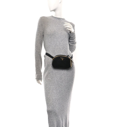 Saffiano Lux Odette Belt Bag Black