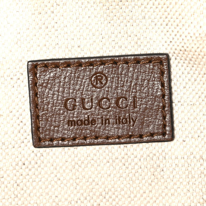 GG Supreme Monogram Textured Calfskin Retro Interlocking G Belt Bag Beige Ebony Brown Sugar
