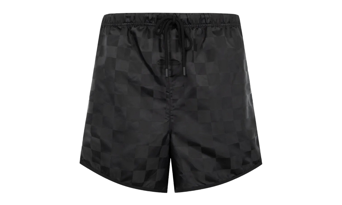 Essentials Nylon Checkered Gym Short "Vintage Black" RW00301 0031