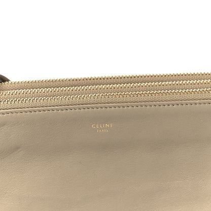 Lambskin Large Trio Crossbody Bag Beige