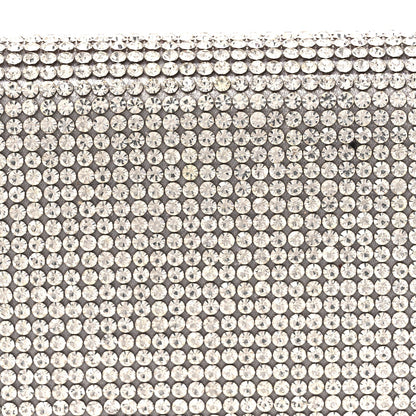 Swarovski Crystal Convertible Belt Bag Silver