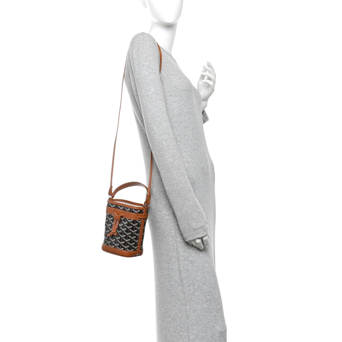 Goyardine Petit Flot Mini Bucket Bag Black Gold