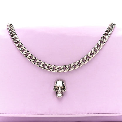 Nylon Skull Camera Crossbody Bag Lilac