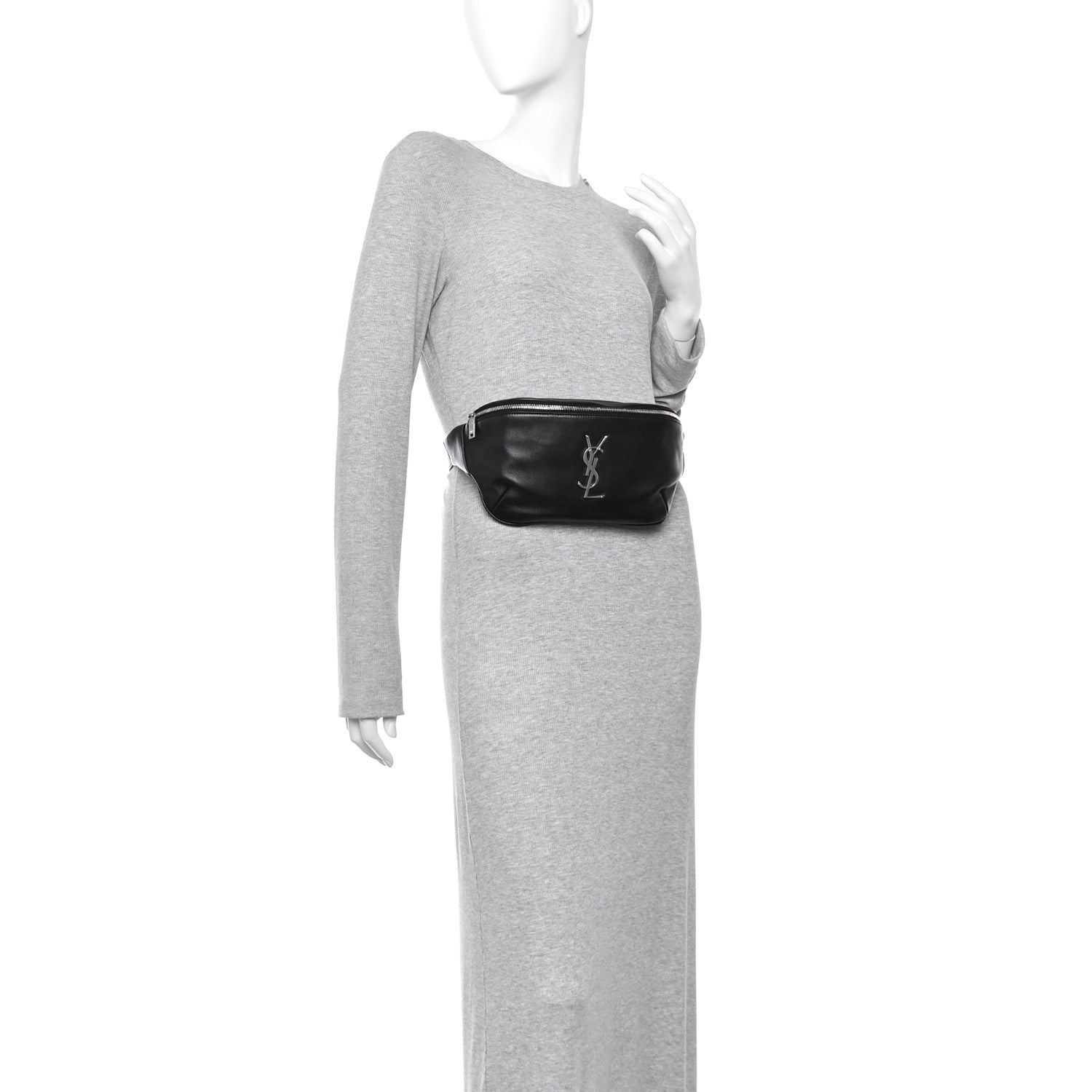 Lambskin Monogram Belt Bag  Black