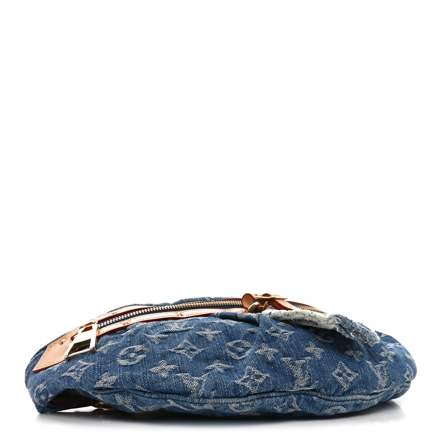 Monogram Denim High Rise Bumbag Blue