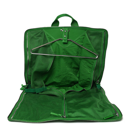 Econyl Jacquard Nylon Woven Pattern Garment Bag Green