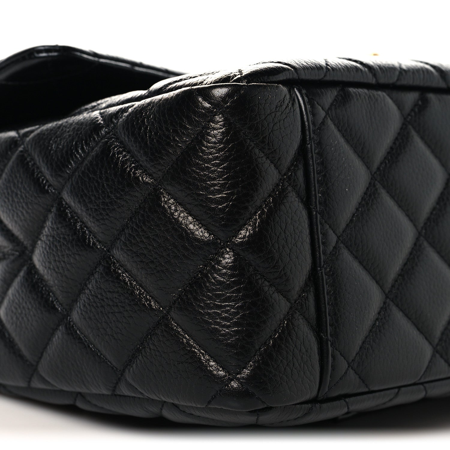 Caviar Quilted XXL Travel Flap Bag Black
